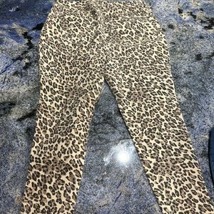 Animal print 16W skinny fit denim pants